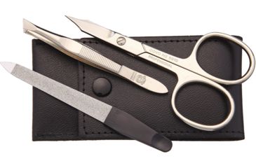 Image of Dovo Nickel Plated Pocket Set w/Scissors,Tweezers and File, 960 011