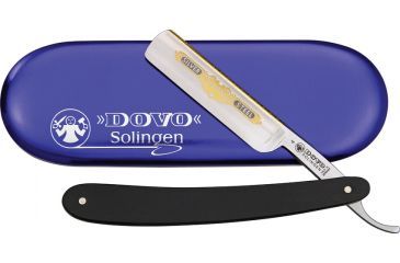Image of Dovo Straight Razor Carbon, Ebony Wood Handle DOV4580