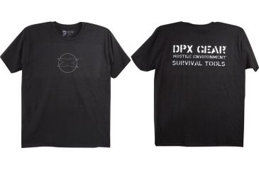 Image of DPx Gear Circle Logo Silhouette T-Shirt, Black, LG DPXCLT103