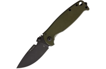 Image of DPx Gear HEST Classic Framelock Folding Knife, OD green, OD green G10 handle with titanium back handle, DPHSF008