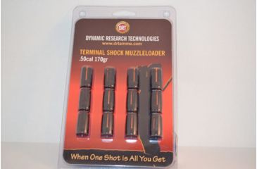 Image of DRT Ammo Terminal Shock Muzzleloader Bullets, .50 cal Black Powder, 170 grain, Harvester Sabot, 12-Bullets, 15017012