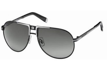Image of DSquared DQ0067 Sunglasses - Shiny Black Frame Color, Gradient Smoke Lens Color