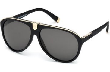 Image of DSquared DQ0069 Sunglasses - Matte Black Frame Color, Smoke Lens Color