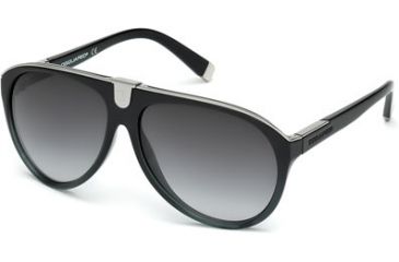 Image of DSquared DQ0069 Sunglasses - Blue Frame Color, Gradient Smoke Lens Color