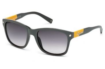 Image of DSquared DQ0105 Sunglasses - Grey Frame Color, Gradient Smoke Lens Color