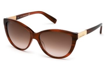 Image of DSquared DQ0112 Sunglasses - Light Brown Frame Color, Gradient Brown Lens Color