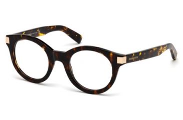 Image of DSquared DQ5156 Eyeglass Frames - Coloured Havana Frame Color