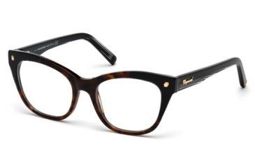 Image of DSquared DQ5160 Eyeglass Frames - Havana Frame Color
