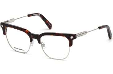 Image of DSquared DQ5243 Eyeglass Frames - Red Havana Frame Color