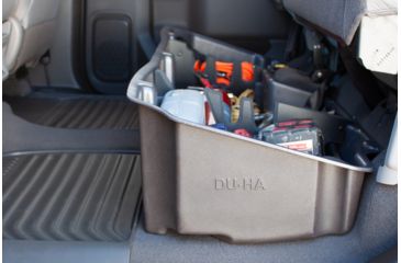 Image of Du-Ha Underseat Storage for 19-22 Chevrolet/GMC Silverado/Sierra Light Duty 20-22 Heavy Duty Crew Cab, New Body Style, 10.5in, Brown, 10401