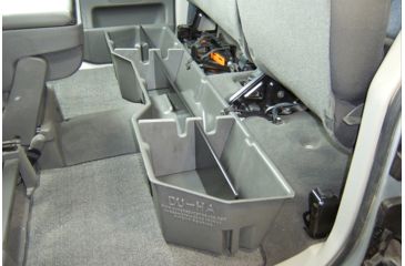 Image of Du-Ha Underseat Storage for 17-21 Nissan Titan King Cab and 04-21 Nissan Titan King Cab & Crew Cab, Light Gray, 40010