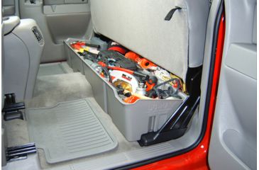 Image of Du-Ha Underseat Storage for 99-07 Chevrolet/GMC Silverado/Sierra Extended Cab, Classic, Light Gray, 10002