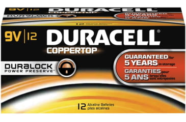 Image of Duracell 9-volt Alkaline Duracellbatter 243-MN1604BKD, Unit PK