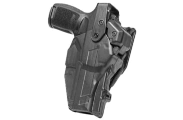 Image of Alien Gear Holsters Rapid Force Duty Holster LVL 3 w/o Light w/Clamshell Packaging, Glock 19/45 Gen 1-5/19X/19 MOS/23 Gen 1-4/44/45 MOS, Glock 17/47 Gen 1-5/17 MOS/22 Gen 1-4/47 MOS, Left Hand, Matte Black, RD-M-0057-BK-LH-L0-C
