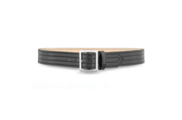 Image of 1-3/4" Hi-Gloss Leather 4 Row Stitch Garrison Belt w/ Solid Brass/Nickel