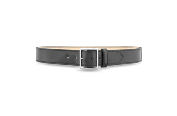 Image of 1-3/4" Hi-Gloss Leather Garrison Belt with Nickel Buckle