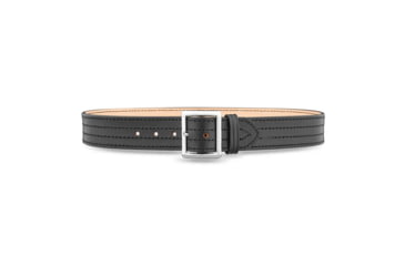 Image of 1-3/4" Plain Leather 4 Row Stitch Garrison Belt with Nickel Buckle