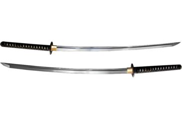 Image of Dynasty Forge 28.5in 1060 Katana With Bo-Hi in Turbulent Wave Theme, DF1503