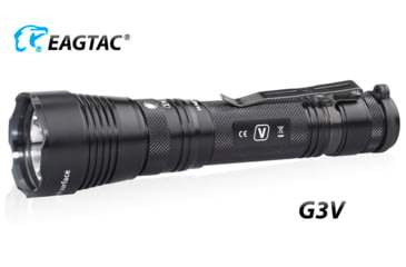 Image of EAGTAC G3V XHP70.2 Flashlight, 21700 5000mAh li-ion, NW LED, 2990 Lumen, Black, G3V-XHP702-NW