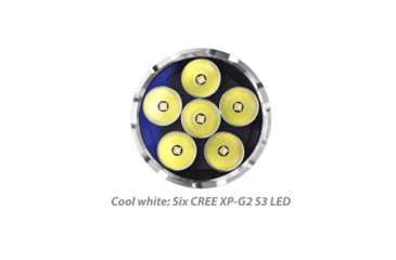 Image of EAGTAC MX30L3C Flashlight Kit, 6 Nichia 219B CRI-92 LED, 3000lm, Black, MX30L3C-6*219-KIT-NW