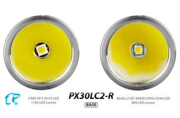 Image of EAGTAC PX30LC2-R Base Flashlight, XP-L HI CW LED, 1160lm, Black, PX30LC2R-XPLHI-BASE-CW