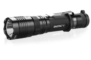 Image of Eagtac USB Rechargeable T25LR XHP35 HI 385 Meter Tactical Flashlight Base, Black, Medium, T25LRHI