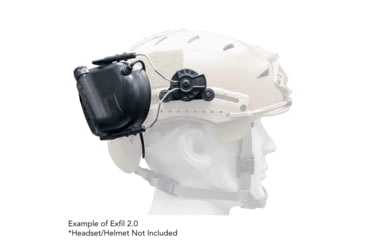 Image of Earmor M-LOK/MTEK Flux Helmet Rail Adapter Attachement Kit, Tactical Black, M13