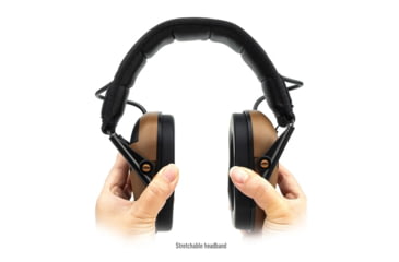 Image of Earmor Sport Shooting ElectronicEar Muffs w/ Foam Earpads, 22dB, Coyote Brown, M300A-CB