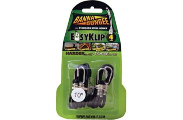 Image of Easyklip Bannabungee Black 10'' 4 Pk 49101SS