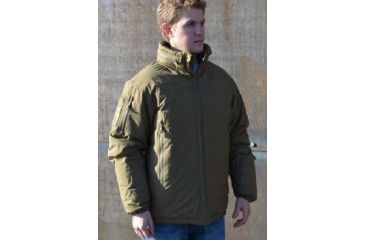 Image of Eberlestock Fortress Jacket, Cold Wx Waterproof w/ G-Loft Fill, Military Green, Medium EHIGMJ