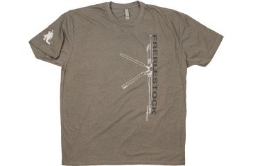 Image of Eberlestock Skycrane II Short Sleeve T-Shirt, Field Gray, 2XL, CSS3