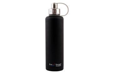 Image of Eco Vessel BigFoot Triple Insulated Stainless Steel Bottle, Black, 45 oz, eco0005-Black-45 oz