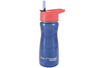 Image of Eco Vessel Frost Kids Insulated Bottle, Ss, 13 Oz, Dolphin, FST400BD