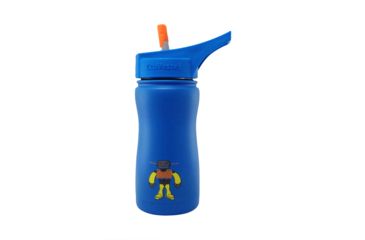 Image of Eco Vessel Frost Stainless Steel Insulated Bottle - Kids-Blue w/ Robot-13 oz