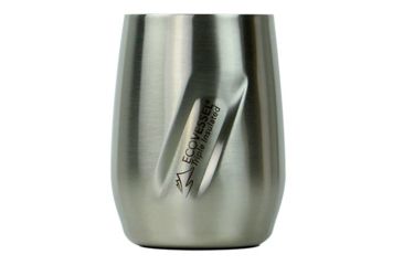 Image of Eco Vessel Port Wine Glass, 10oz, Silver Express, Black Shadow, Stainless Steel, 100 Year Manufacturer Warranty, EVS-77071