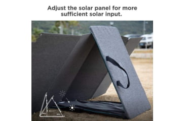 Image of EcoFlow Delta Bundle Power Station w/One Solar Panel, Grey/Black, DELTAAMSP161