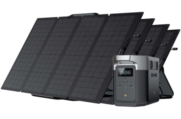 Image of EcoFlow DELTA Max 1600 w/4 Solar Panel, 160W, Black, DELTAMax1600US164