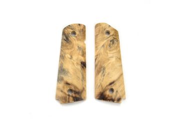 Image of Ed Brown Products Bobtail Grip Bushing, 1911, Buckeye Burl, Pair 14, Burlwood, 45-BURL-14