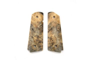 Image of Ed Brown Products Bobtail Grip Bushing, 1911, Buckeye Burl, Pair 21, Burlwood, 45-BURL-21