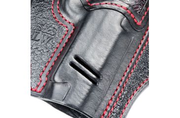Image of Ed Brown Products Commander Lightrail Holster, 1911, RMR Sight, by S&amp;S Leatherworks, Black, HL-C-LR-FX-RMR