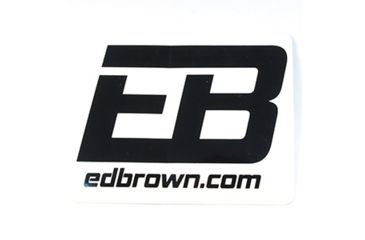 Image of Ed Brown Products Logo Decal/Sticker, 4x5 in, Black/White, 962-DECAL