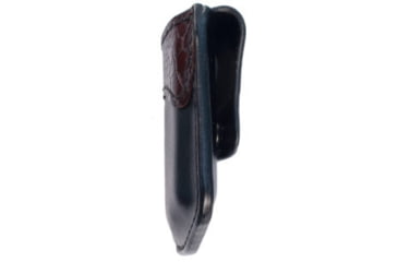 Image of Ed Brown Products Magazine Pouch, Cowhide/Ostrich Leg, Black, HL-MAG-BLK
