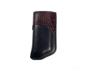 Image of Ed Brown Products Magazine Pouch, Cowhide/Ostrich Leg, Black, HL-MAG-BLK