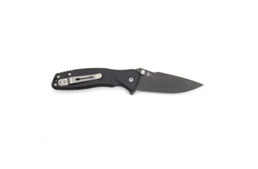 Image of Ed Brown Products S1 Folder Folding Knife, 3.75in, CPM S35VN Steel, Drop Point, Stonewashed Blade, Aluminum Handle, Black, Designed by Curtis Lovito, KN-S1-FOLDER