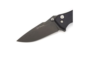 Image of Ed Brown Products S1 Folder Folding Knife, 3.75in, CPM S35VN Steel, Drop Point, Stonewashed Blade, Aluminum Handle, Black, Designed by Curtis Lovito, KN-S1-FOLDER