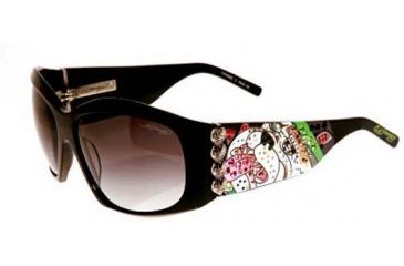 Image of Ed Hardy Love Dog Crystal Sunglasses EHS-006