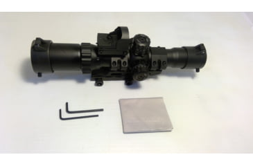 Image of EDEMO Northtac 1-4X28 Assault Scope Combo w/ Red Dot, 28mm, Dot Etched Glass Reticle, Black, NT1428BH, EDEMO1