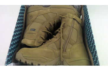 Image of EDEMO Smith &amp; Wesson Mens Breach 2.0 Waterproof 8in Side Zip Boots, Coyote, Wide, 7.5 US, 810403-7.5-W, EDEMO1