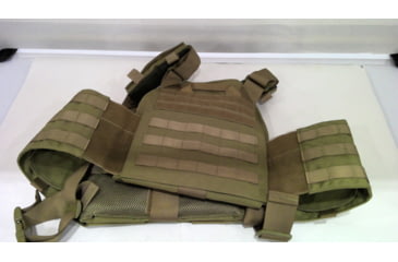 Image of EDEMO Spartan Armor Systems Spartan Armor/Sentinel Plate Carrier and AR550 Level III Body Armor Package, Full Fragmentation Coat, Coyote Brown, Adjustable, SAS-PKG500-STNL-CB-FC-KIT, EDEMO1