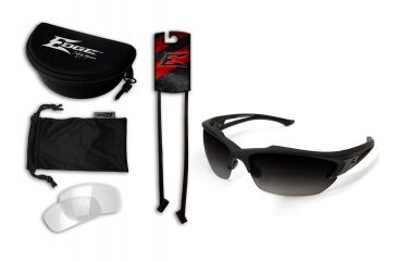 Image of Edge Eyewear Acid Gambit 2 Lens Kit, Soft-Touch Matte Black Frame / Polarized Gradient , SG2K-2